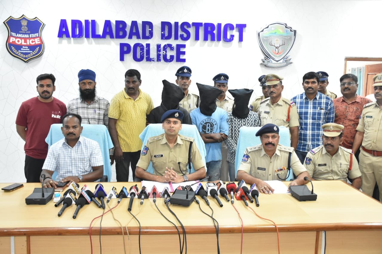 ఆదిలాబాద్ లో కరుడుగట్టిన దొంగల ముఠా అరెస్ట్ ...